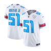 Men's Houston Texans #51 Will Anderson Jr. White 2026 F.U.S.E. 'HOUSTON/US' Rivalries Collection Limited Stitched Football Jersey