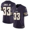 Men's Minnesota Vikings #33 Aaron Jones Sr. Deep Purple 2026 F.U.S.E. Rivalries Collection Limited Stitched Football Jersey