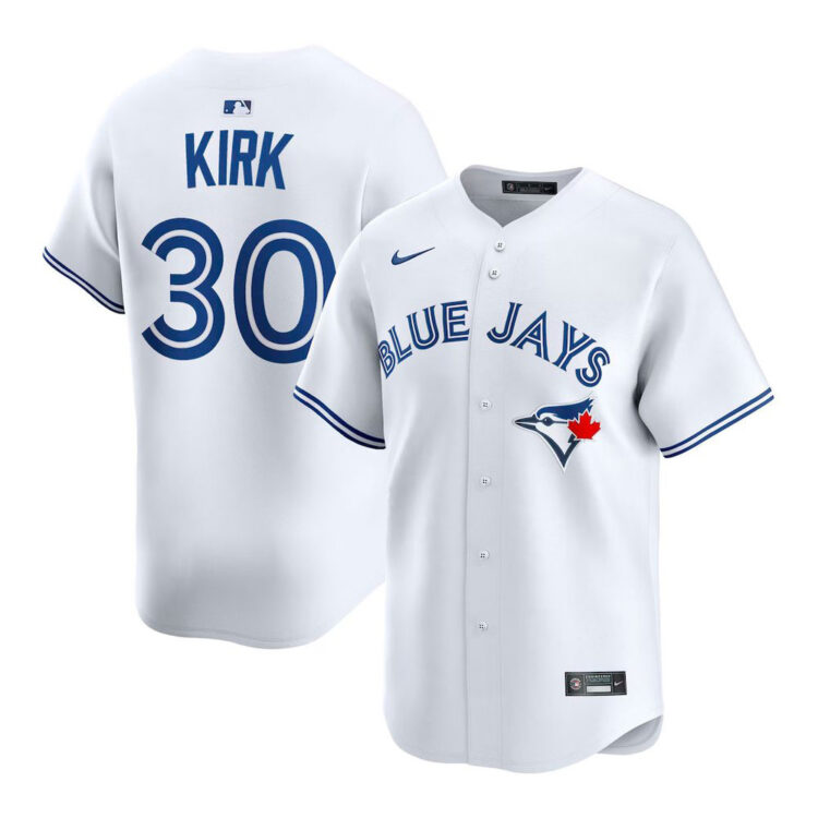 Men's Toronto Blue Jays Alejandro Kirk #30 White Home Jersey