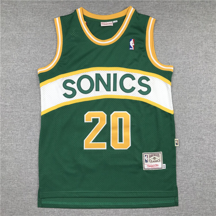Men's Sonics #20 Payton Stitched Jersey