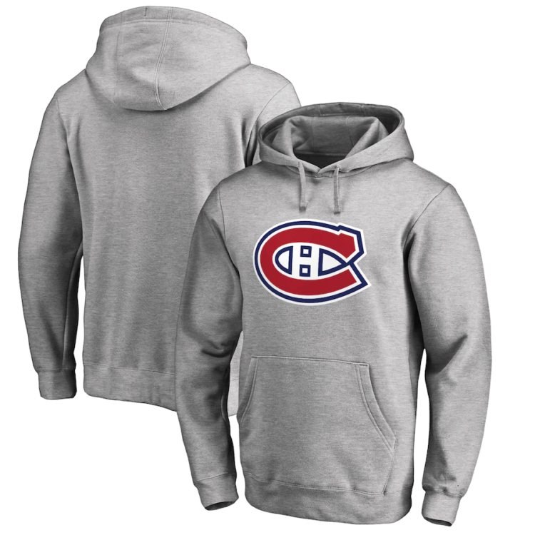 Men’s Montreal Canadiens grey printed Hoodie