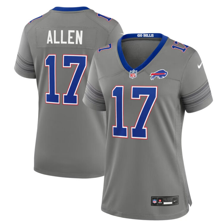 Women's Buffalo Bills #17 Josh Allen Gray Nickel City Vapor F.U.S.E. Limited Jersey