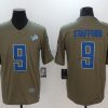 Men's Detroit Lions Matthew Stafford #9 Brown Alternate Jersey