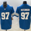 Men's Detroit Lions Aidan Hutchinson #97 Blue Vapor F.U.S.E. Limited Jersey