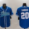 Men's Detroit Lions Barry Sanders #20 Blue Jersey