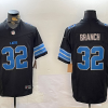 Men's Detroit Lions Brian Branch #32 Black Alternate Jersey