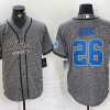 Men's Detroit Lions Jahmyr Gibbs #26 Gray Jersey