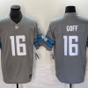 Men's Detroit Lions Jared Goff #16 Gray Jersey