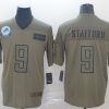 Men's Detroit Lions Matthew Stafford #9 Brown Jersey