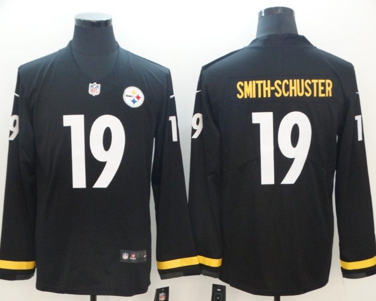 Men's Pittsburgh Steelers #19 JuJu Smith-Schuster Black Authentic Jersey