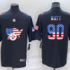 Men's Pittsburgh Steelers #90 T.J. Watt Black Alternate Jersey