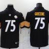 Men's Pittsburgh Steelers Joe Greene #75 Black Jersey
