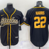Men's Pittsburgh Steelers Najee Harris #22 Black Vapor F.U.S.E. Limited Jersey