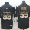 Men's Pittsburgh Steelers Devon Bush Jr. #55 Black Authentic Jersey