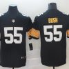 Men's Pittsburgh Steelers Devon Bush Jr. #55 Black Jersey