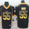 Men's Pittsburgh Steelers Devon Bush Jr. #55 Black Jersey