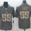 Men's Pittsburgh Steelers Devon Bush Jr. #55 Gray Jersey