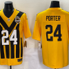 Men's Pittsburgh Steelers Joey Porter Jr. #24 Gold Alternate 1933 Throwback Jersey