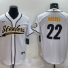 Men's Pittsburgh Steelers Najee Harris #22 White Jersey