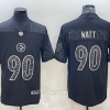 Men's Pittsburgh Steelers T.J. Watt #90 Black Retired RFLCTV Limited Jersey