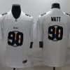 Men's Pittsburgh Steelers T.J. Watt #90 White Authentic Jersey