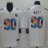 Men's Pittsburgh Steelers T.J. Watt #90 White Jersey