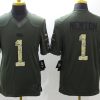 Men's Carolina Panthers Cam Newton #1 Army Green Jersey