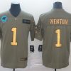 Men's Carolina Panthers Cam Newton #1 Brown Jersey