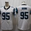Men's Carolina Panthers Derrick Brown #95 White Jersey