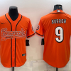 Men's Cincinnati Bengals Joe Burrow #9 Orange Jersey