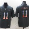 Men's Philadelphia Eagles #11 A.J. Brown Black Jersey