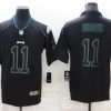 Men's Philadelphia Eagles A.J. Brown #11 Black Team Jersey