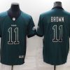 Men's Philadelphia Eagles A.J. Brown #11 Midnight Green Team Jersey