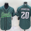 Men's Philadelphia Eagles Brian Dawkins #20 Midnight Green Jersey Joint Edition