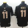Men's Philadelphia Eagles Carson Wentz #11 Black Jersey