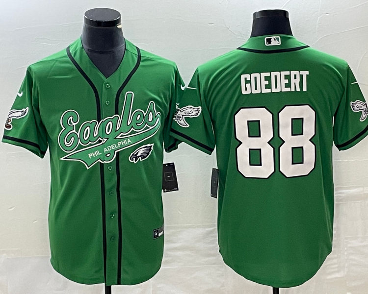 Men's Philadelphia Eagles Dallas Goedert #88 Kelly Green Jersey Joint Edition
