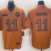 Men's Philadelphia Eagles A.J. Brown #11 Brown 2023 Salute To Service Limited Jersey