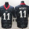 Men's Philadelphia Eagles Carson Wentz #11 Grey Camouflage Jersey