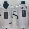 Men's Philadelphia Eagles D'Andre Swift #0 White Jersey