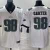 Men's Philadelphia Eagles Jalen Carter #98 White Alternate Team Jersey