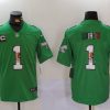 Men's Philadelphia Eagles Jalen Hurts #1 Kelly Green Alternate Jersey