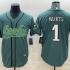 Men's Philadelphia Eagles Jalen Hurts #1 Midnight Green Jersey Joint Edition