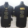 Men's Philadelphia Eagles Jalen Hurts #2 Black Jersey