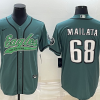Men's Philadelphia Eagles Jordan Mailata #68 Midnight Green Jersey Joint Edition