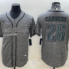 Men's Philadelphia Eagles Miles Sanders #26 Gray Jersey Joint Edition