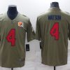Men's Cleveland Browns Deshaun Watson #4 Olive Jersey