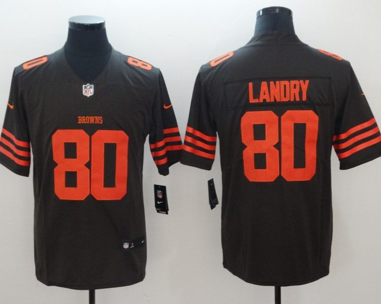 Men's Cleveland Browns Jarvis Landry Black Jersey