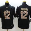 Men's Cleveland Browns Josh Gordon #12 Black Jersey