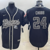 Men's Cleveland Browns Nick Chubb #24 Black RFLCTV Limited Jersey Joint Edition
