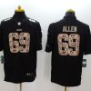 Men's Chicago Bears Jared Allen #69 Black Jersey